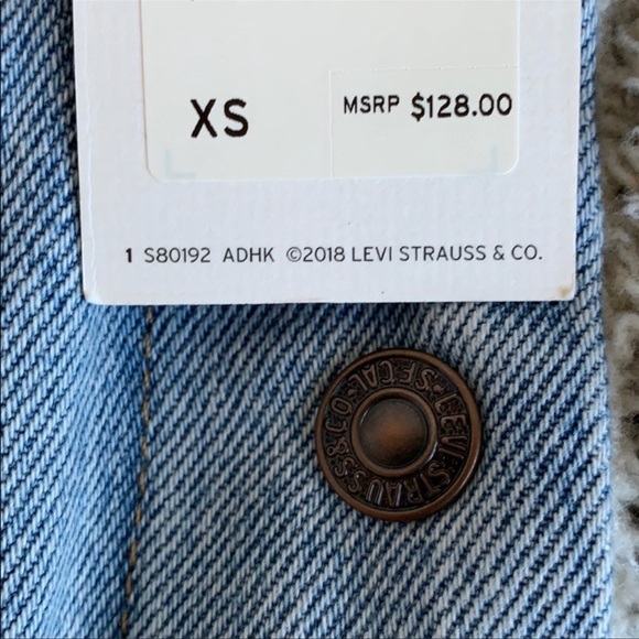 NWT Levis ORIGINAL SHERPA TRUCKER JACKET - Picture 4 of 8